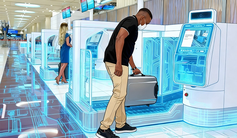 Aplikasi monitor sentuh industri di transportasi umum