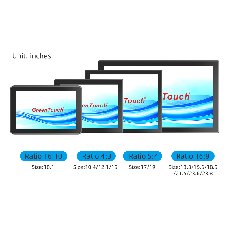Monitor Sentuh Kecerahan Tinggi 10,1-23,8 Inci (Seri 2CGL)
