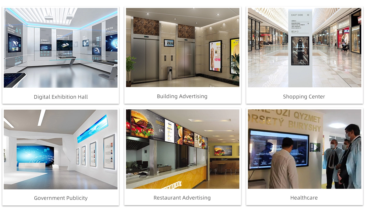 Papan reklame digital ultra tipis 32-65 inci (Seri 7A-G)