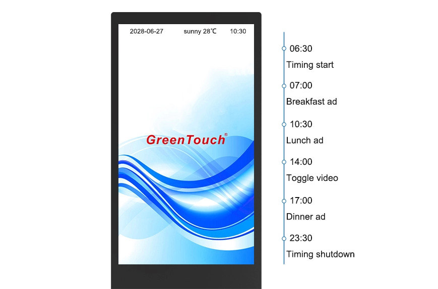 Papan Reklame Digital Berdiri di Lantai 32-65 Inci (Seri 6C)